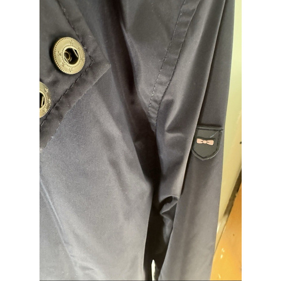 $395 Eden Park Paris Men’s Zip Through Bomber Coat Jacket Navy Quiet Luxury - Picture 8 of 15